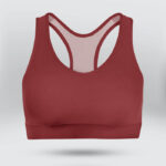 Cherry Red Sports Bra for Women