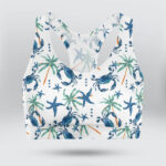Cute Summer Beach Animals Sports Bra for Women