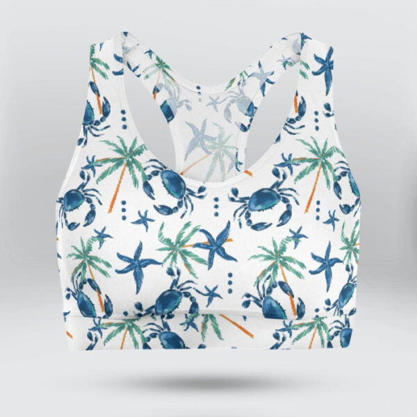 Cute Summer Beach Animals Sports Bra for Women