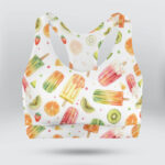 Colorful Fruit Popsicle Sports Bra for Women