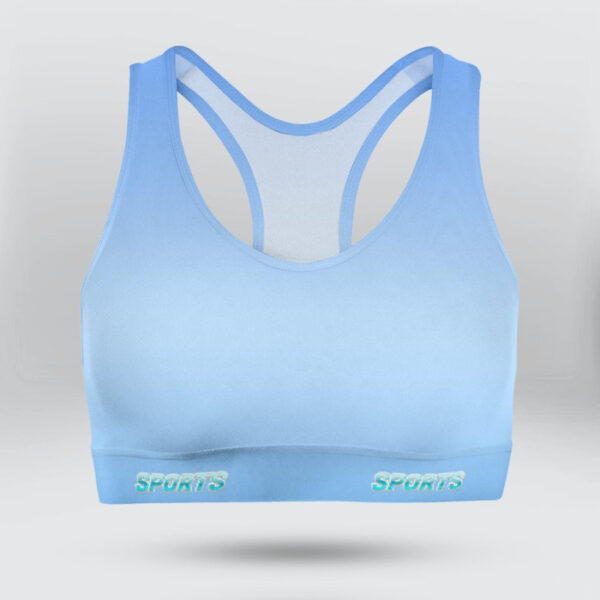 Light Blue Sports Bra for Women
