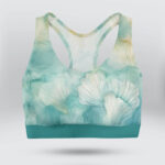 Abstract Sea Shells Sports Bra for Women