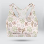 Summer Sea Shells Sports Bra for Women