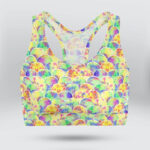 Bright Scales Abstract Sports Bra for Women