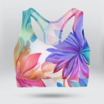 Tie Dye Daisy Sports Bra for Women