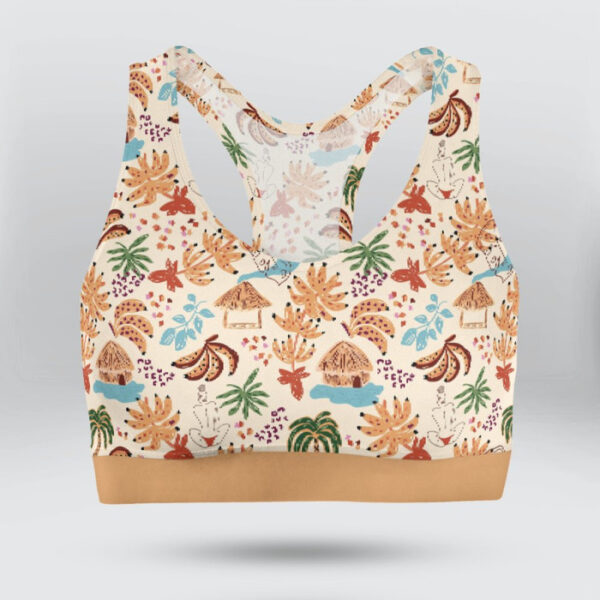 Summer Vacation and Beach Houses Sports Bra for Women
