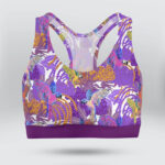 Parrots and Tropical Flowers Sports Bra for Women
