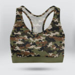 Army Camo Sports Bra for Women