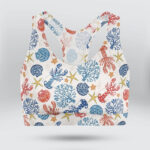 Marine Life Pattern Sports Bra for Women