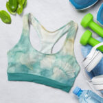 Abstract Sea Shells Sports Bra for Women