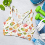 Colorful Fruit Popsicle Sports Bra for Women