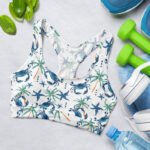 Cute Summer Beach Animals Sports Bra for Women
