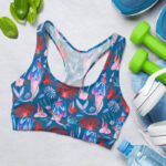 Wonderful Undersea and Mermaid Sports Bra for Women