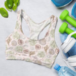 Summer Sea Shells Sports Bra for Women