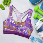 Parrots and Tropical Flowers Sports Bra for Women