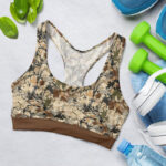 Tree Forest Camo Pattern Sports Bra for Women