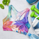 Tie Dye Daisy Sports Bra for Women