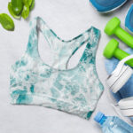 Ocean Wave Sports Bra for Women
