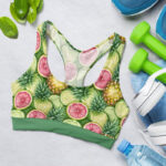 Watercolor Pineapple & Lemon's Sports Bra for Women