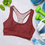 Cherry Red Sports Bra for Women