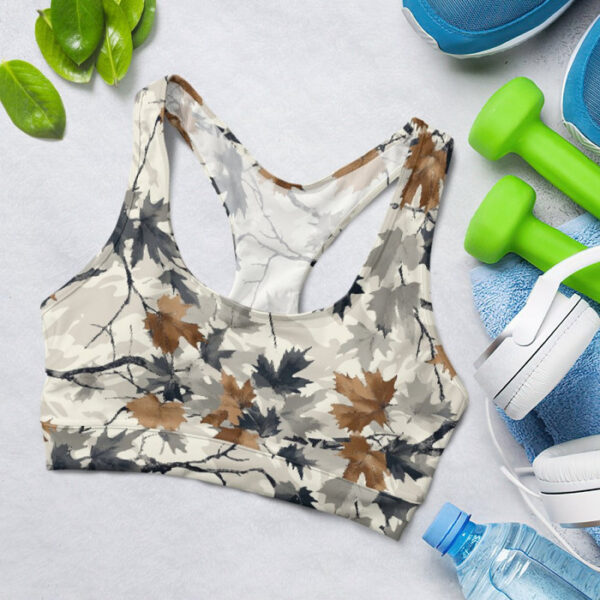 Hunting Camo Pattern Sports Bra for Women