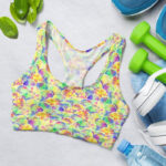 Bright Scales Abstract Sports Bra for Women