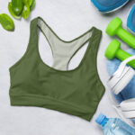 Dark Olive Green Sports Bra for Women