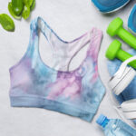 Surreal Pastel Smoke Art Sports Bra for Women