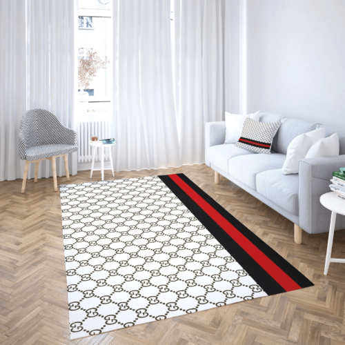Gucci White Luxury Area Rug 08 For Floor Mats Keep Warm In Winter Mat