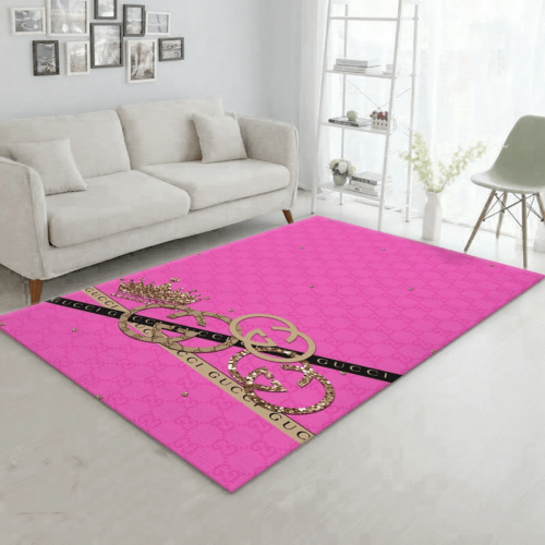 Gucci Pink Luxury Area Rug For Home Decorations Mat Type 03