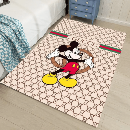 Gucci Minnie Mouse Disney Luxury Area Rug For Home Decorations Mat Type 3