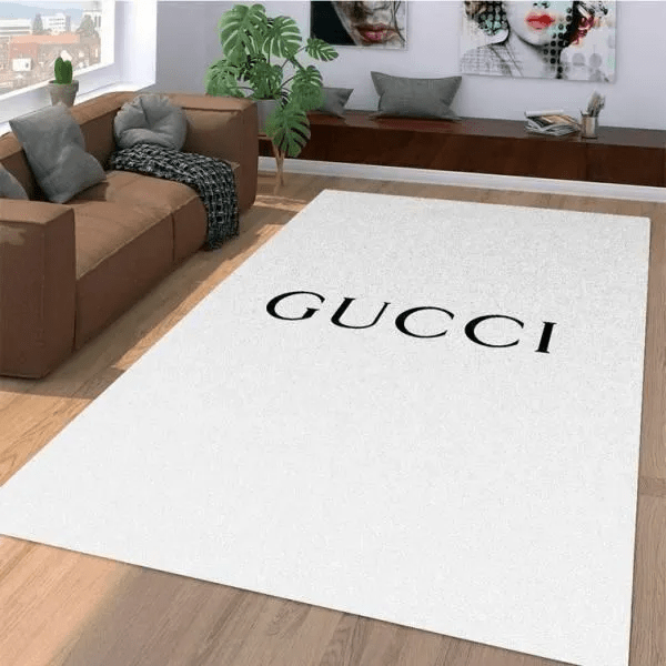 Gucci White Luxury Area Rug 06 For Floor Mats Keep Warm In Winter Mat