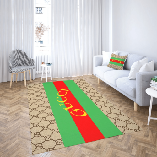 Gucci Stripe Luxury Area Rug 04 For Floor Mats Keep Warm In Winter Mat