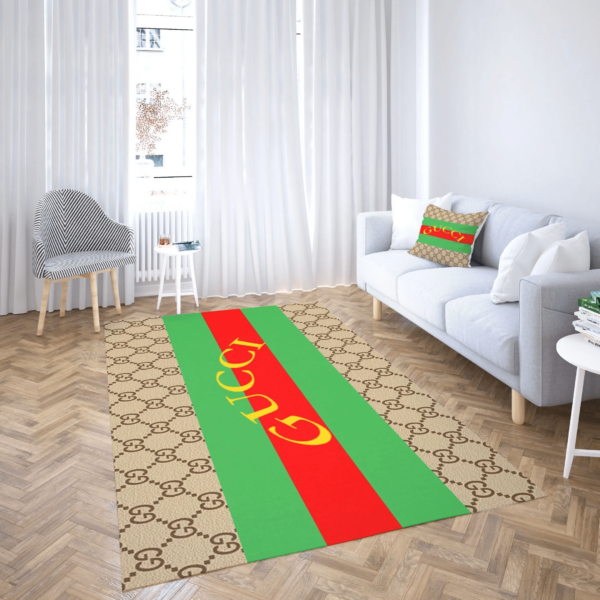 Gucci Stripe Luxury Area Rug 04 For Floor Mats Keep Warm In Winter Mat