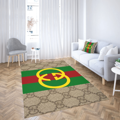 Gucci Stripe Luxury Area Rug For Home Decorations Mat Type 7