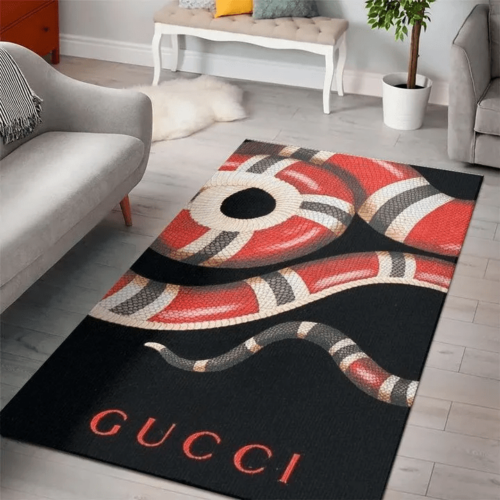 Gucci Snake Cool Luxury Area Rug For Home Decorations Mat
