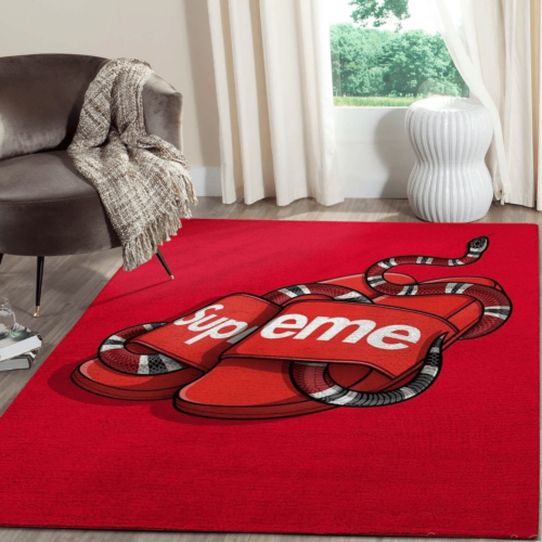 Gucci Supreme Luxury Area Rug For Home Decorations Mat