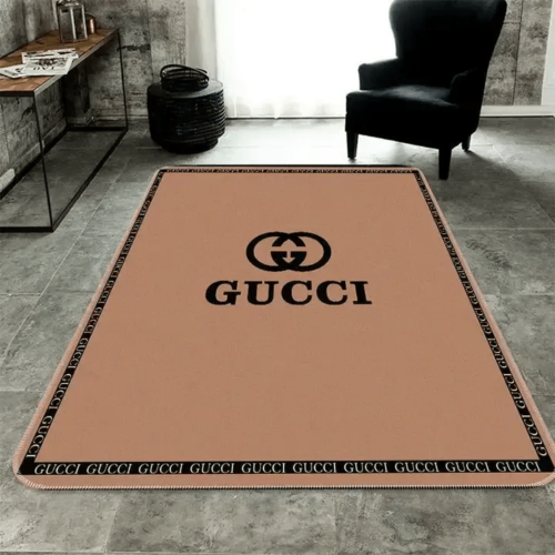 Gucci Brown Rug Fashion  Luxury Brand Premium Rug Carpet For Living Room Home Decoration