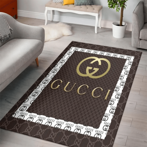 Gucci Brown Luxury Area Rug For Home Decorations Mat Type 3